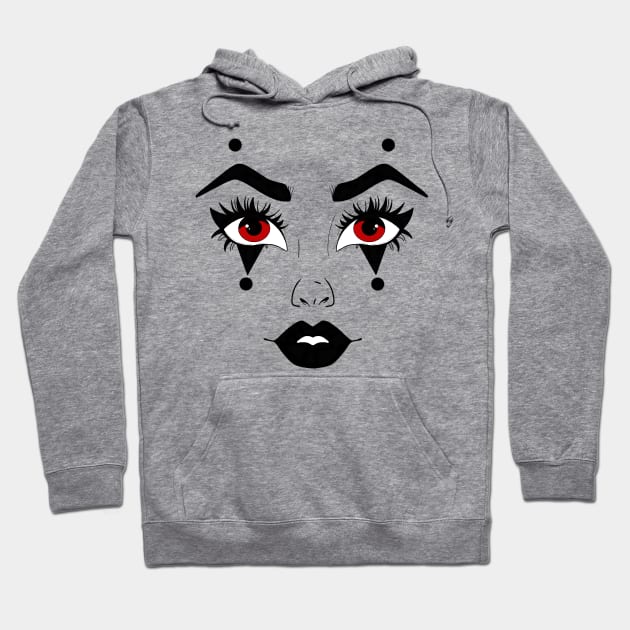 Jester eyes Hoodie by Courteney Valentine